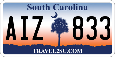 SC license plate AIZ833
