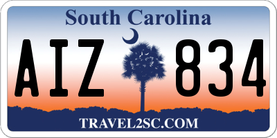 SC license plate AIZ834