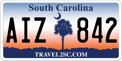 SC license plate AIZ842