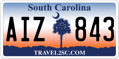 SC license plate AIZ843