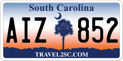 SC license plate AIZ852