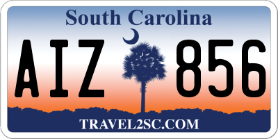 SC license plate AIZ856