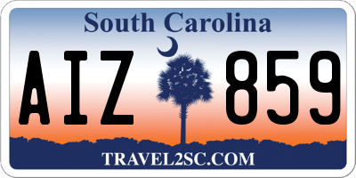 SC license plate AIZ859