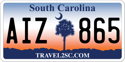 SC license plate AIZ865