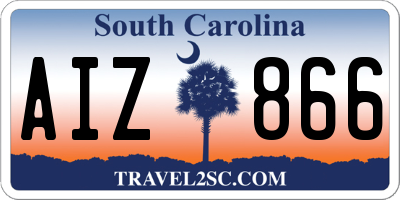 SC license plate AIZ866