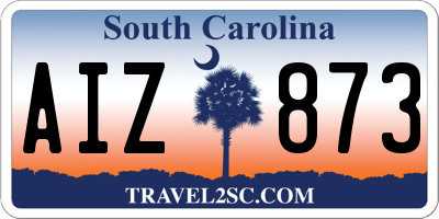 SC license plate AIZ873