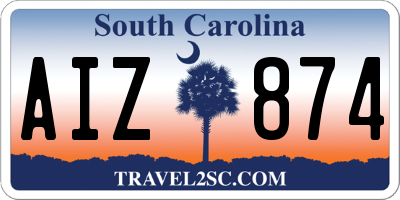 SC license plate AIZ874