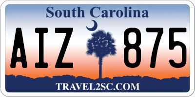 SC license plate AIZ875