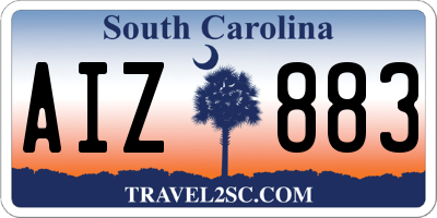 SC license plate AIZ883