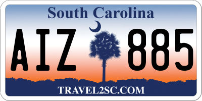 SC license plate AIZ885