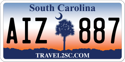 SC license plate AIZ887