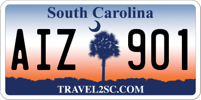 SC license plate AIZ901