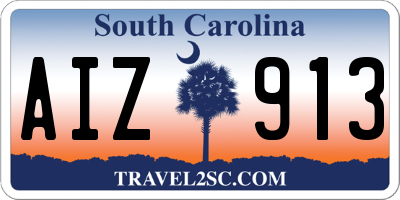 SC license plate AIZ913