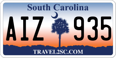 SC license plate AIZ935