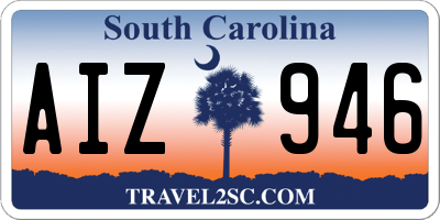 SC license plate AIZ946