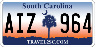 SC license plate AIZ964