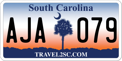 SC license plate AJA079