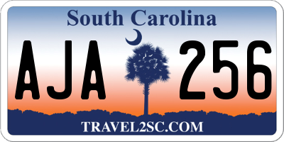 SC license plate AJA256