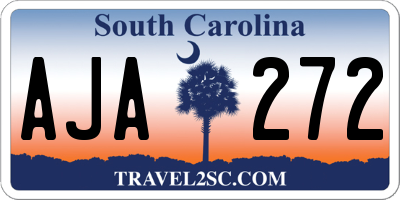 SC license plate AJA272