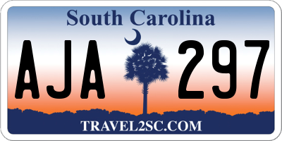 SC license plate AJA297