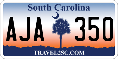 SC license plate AJA350