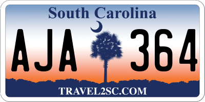 SC license plate AJA364