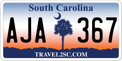 SC license plate AJA367