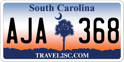 SC license plate AJA368