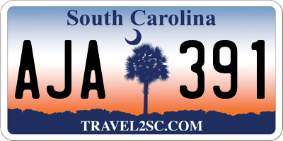 SC license plate AJA391