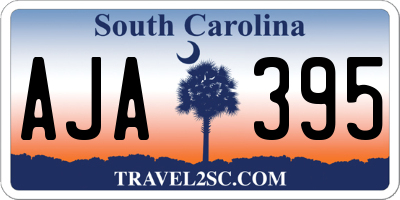 SC license plate AJA395