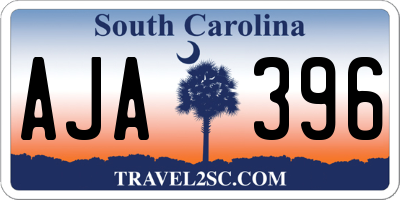 SC license plate AJA396