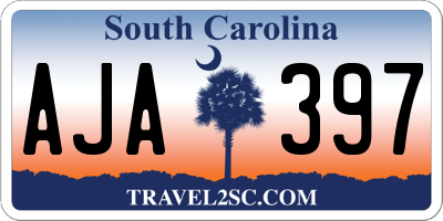 SC license plate AJA397