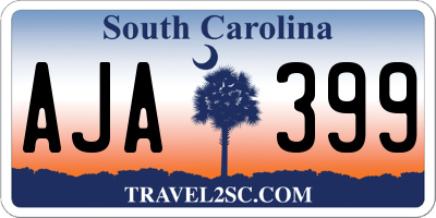 SC license plate AJA399