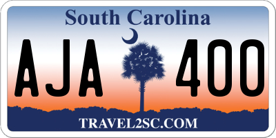 SC license plate AJA400