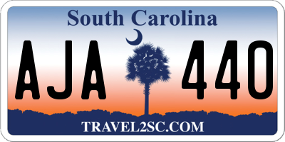 SC license plate AJA440