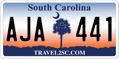 SC license plate AJA441