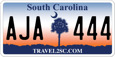 SC license plate AJA444