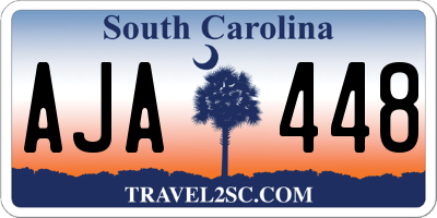SC license plate AJA448