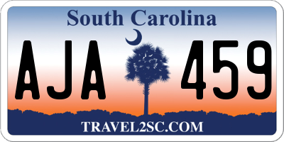 SC license plate AJA459