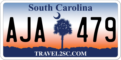 SC license plate AJA479