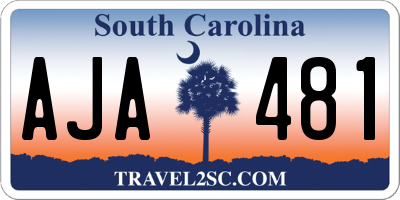 SC license plate AJA481