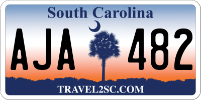 SC license plate AJA482