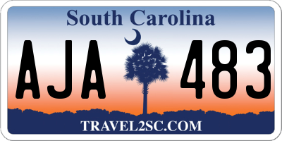 SC license plate AJA483