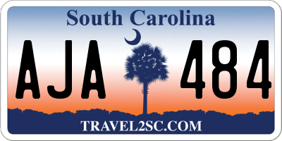 SC license plate AJA484