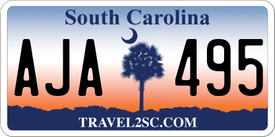 SC license plate AJA495