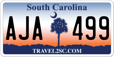 SC license plate AJA499