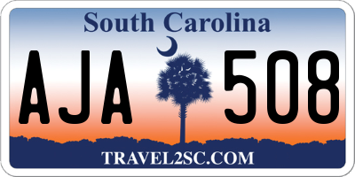 SC license plate AJA508