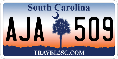 SC license plate AJA509