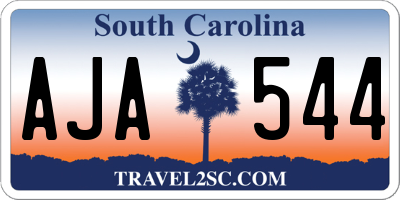 SC license plate AJA544
