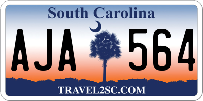 SC license plate AJA564